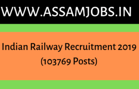 Indian Railway Recruitment 2019