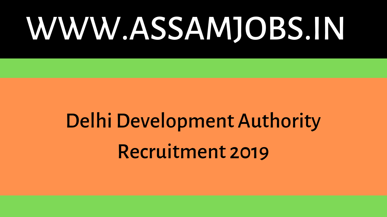 Delhi Development Authority Recruitment 2019