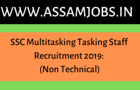 SSC Multitasking Tasking Staff Recruitment 2019