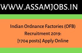 Indian Ordnance Factories Recruitment 2019