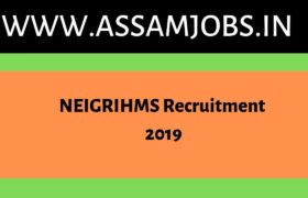 NEIGRIHMS Recruitment 2019