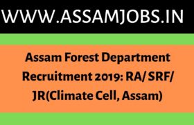 Assam Forest Department Recruitment 2019