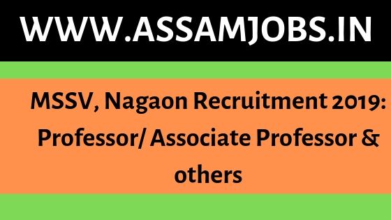 MSSV Nagaon Recruitment