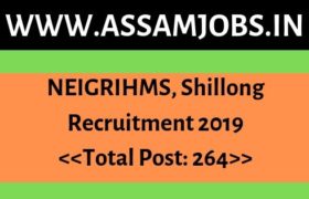 NEIGRIHMS, Shillong Recruitment 2019