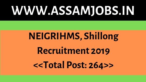 NEIGRIHMS, Shillong Recruitment 2019