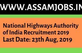 National Highways Authority of India Recruitment 2019
