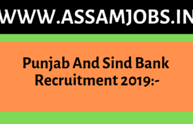 Punjab And Sind Bank Recruitment 2019