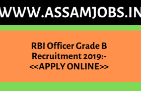 RBI Officer Grade B Recruitment 2019