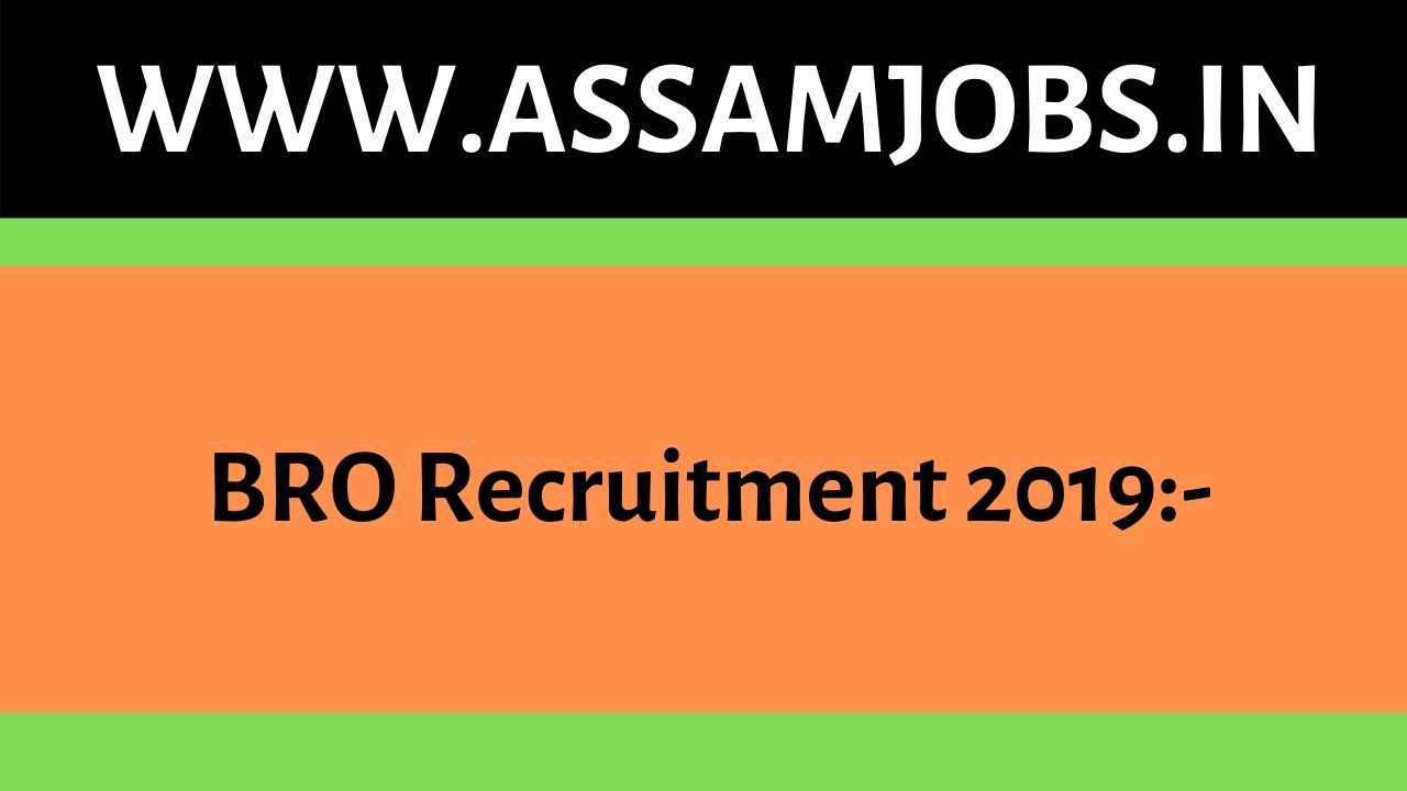 BRO Recruitment 2019