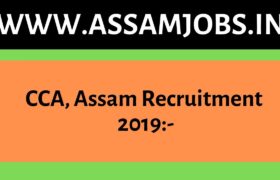 CCA, Assam Recruitment 2019