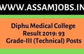 Diphu Medical College Result 2019