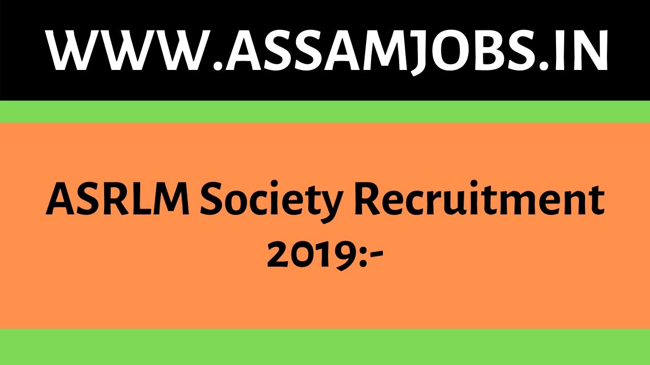 ASRLM Society Recruitment 2019