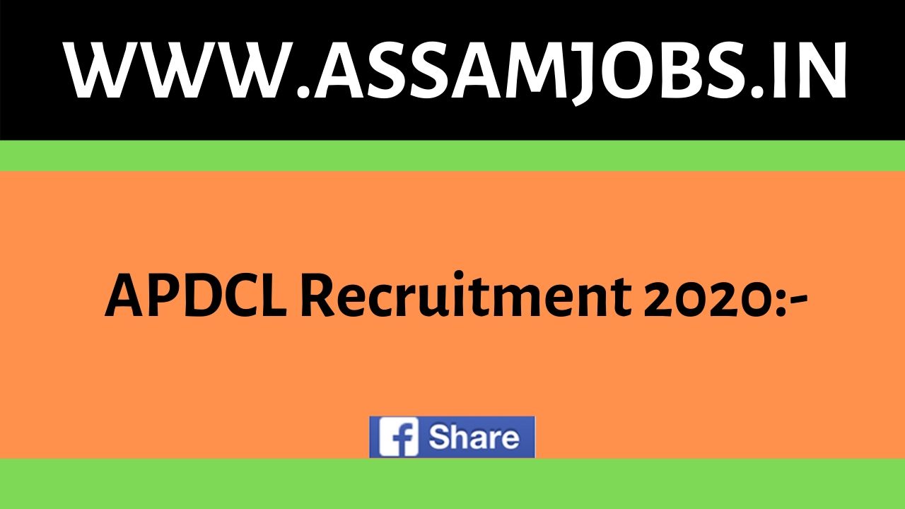 APDCL Recruitment 2020
