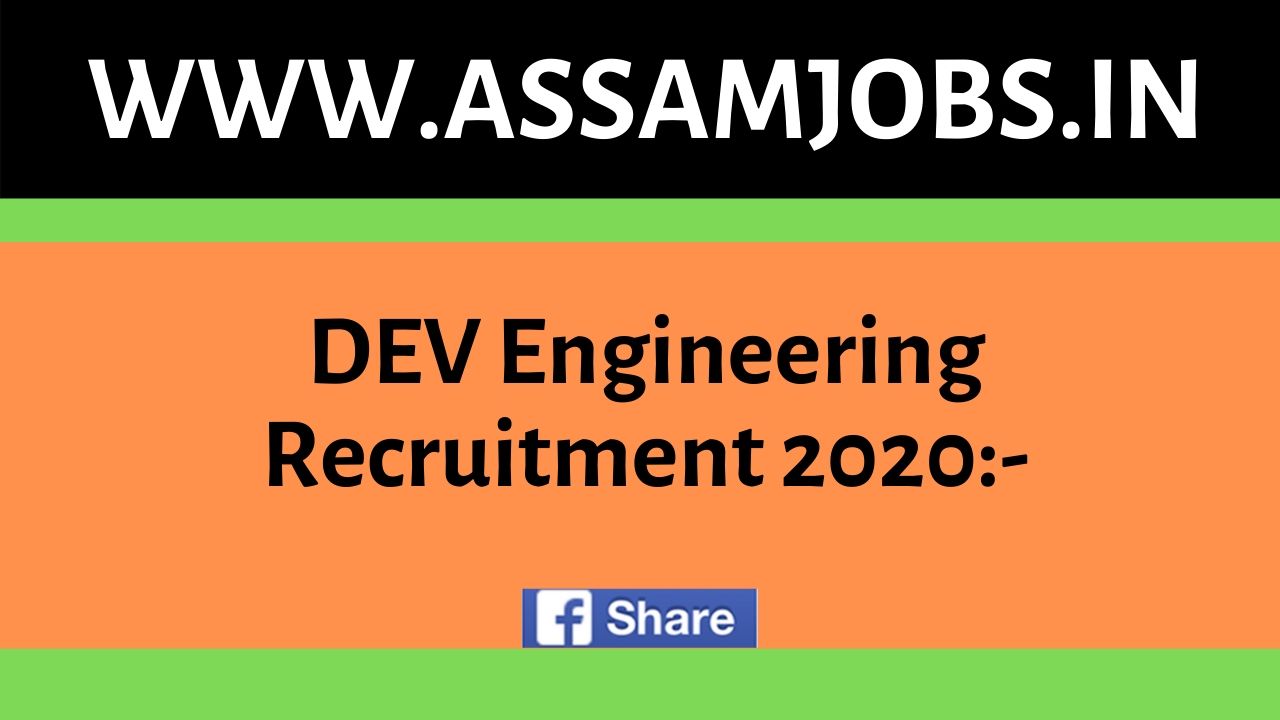 DEV Engineering Recruitment 2020